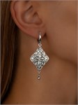 Серьги из серебра в "Этно"  стиле 3168