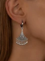 Серьги из серебра с филигранью 3169