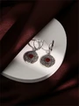 Серьги из серебра с сердоликом 2353
