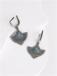Серьги из серебра с бирюзой 2788