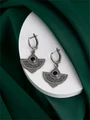 Серьги из серебра с агатом 2789