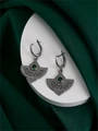 Серьги из серебра с хризопразом 2790