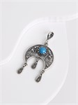 Кулон из серебра с бирюзой 2792
