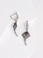 Серьги из серебра с сердоликом 3240