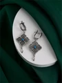 Серьги из серебра с бирюзой 3289