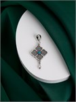 Кулон из серебра с бирюзой 3291