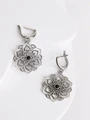 Серьги из серебра с агатом 3293