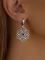 Серьги из серебра с сердоликом 3294