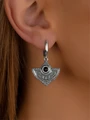 Серьги из серебра с агатом 2789