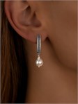 Серьги из серебра с барочным жемчугом 3245