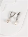 Серьги из серебра с барочным жемчугом 3245