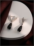 Серьги из серебра с агатом 3250