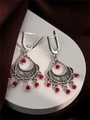 Серьги из серебра с кораллом 3252