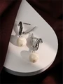 Серьги из серебра с перламутром 3253