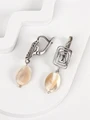 Серьги из серебра с барочным жемчугом 3262
