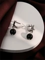 Серьги из серебра с агатом 3263
