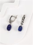 Серьги из серебра с лазуритом 3264