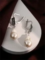 Серьги из серебра с барочным жемчугом 3265