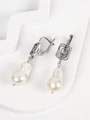 Серьги из серебра с барочным жемчугом 3265