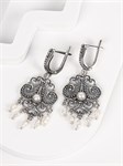 Серьги из серебра с жемчугом 3271
