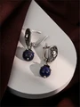 Серьги из серебра с лазуритом 3273