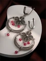 Серьги из серебра с корундом 3277