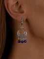 Серьги из серебра с лазуритом 3283