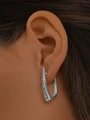 Серьги из серебра с марказитами 3310