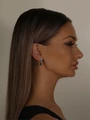 Серьги из серебра с кораллом 3324