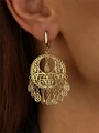 Серьги из серебра с позолотой 2187