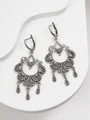 Серьги из серебра с филигранью 2391