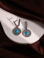 Серьги из серебра с бирюзой 2409