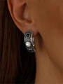 Серьги с агатом и лунным камнем 2983