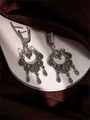 Серьги из серебра с филигранью 3190