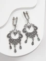 Серьги из серебра с филигранью 3190