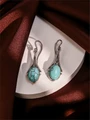 Серьги из серебра с бирюзой 1575