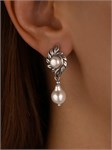 Серьги из серебра с жемчугом 2889