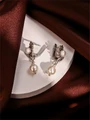 Серьги из серебра с жемчугом 2889
