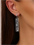 Серьги из серебра в "Этно"  стиле 2402