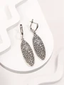 Серьги из серебра с филигранью 2818