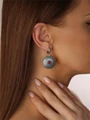 Серьги из серебра с сердоликом в этно стиле 1064