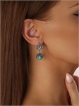 Серьги из серебра с бирюзой 2030