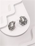Серьги из серебра этно 2358