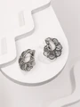 Серьги из серебра этно 2358