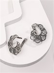 Серьги из серебра этно 2358