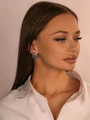 Серьги из серебра этно 2358