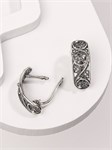 Серьги из серебра с филигранью 2364