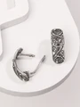 Серьги из серебра с филигранью 2364