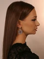 Серьги из серебра с сердоликом 3115