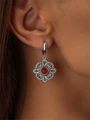 Серьги из серебра с сердоликом 3128